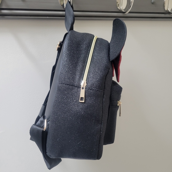 NEW Disney Minnie Mouse Black and Red Backpack - Picture 3 of 8